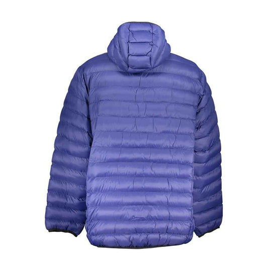 Blu Polyester Men Jacket