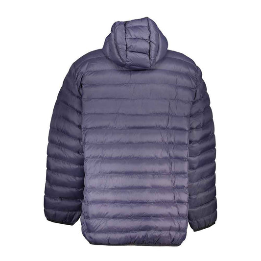 Blue Polyester Shell Jacket