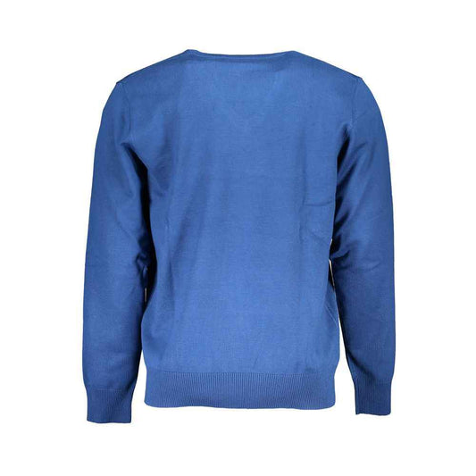 Blu Viscosa Uomo Maglia