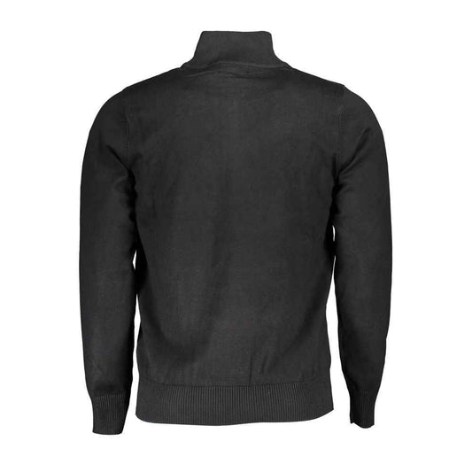 Black Viscose Men's Sweater