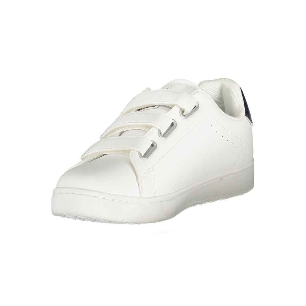 White Polyurethane Men Sneaker