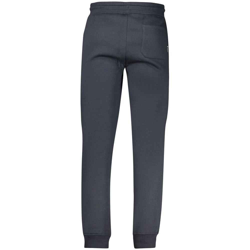 Blue Polyester Men's Sweatpant