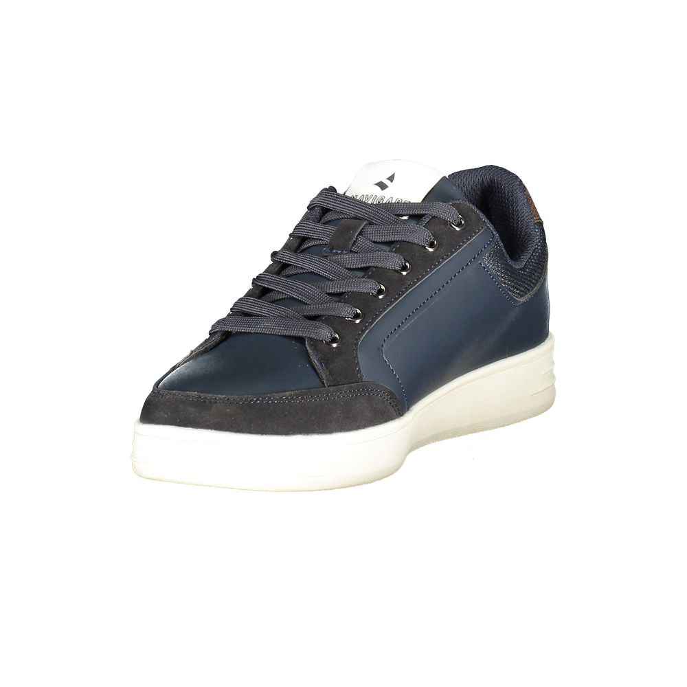 Blue Polyester Men Sneaker