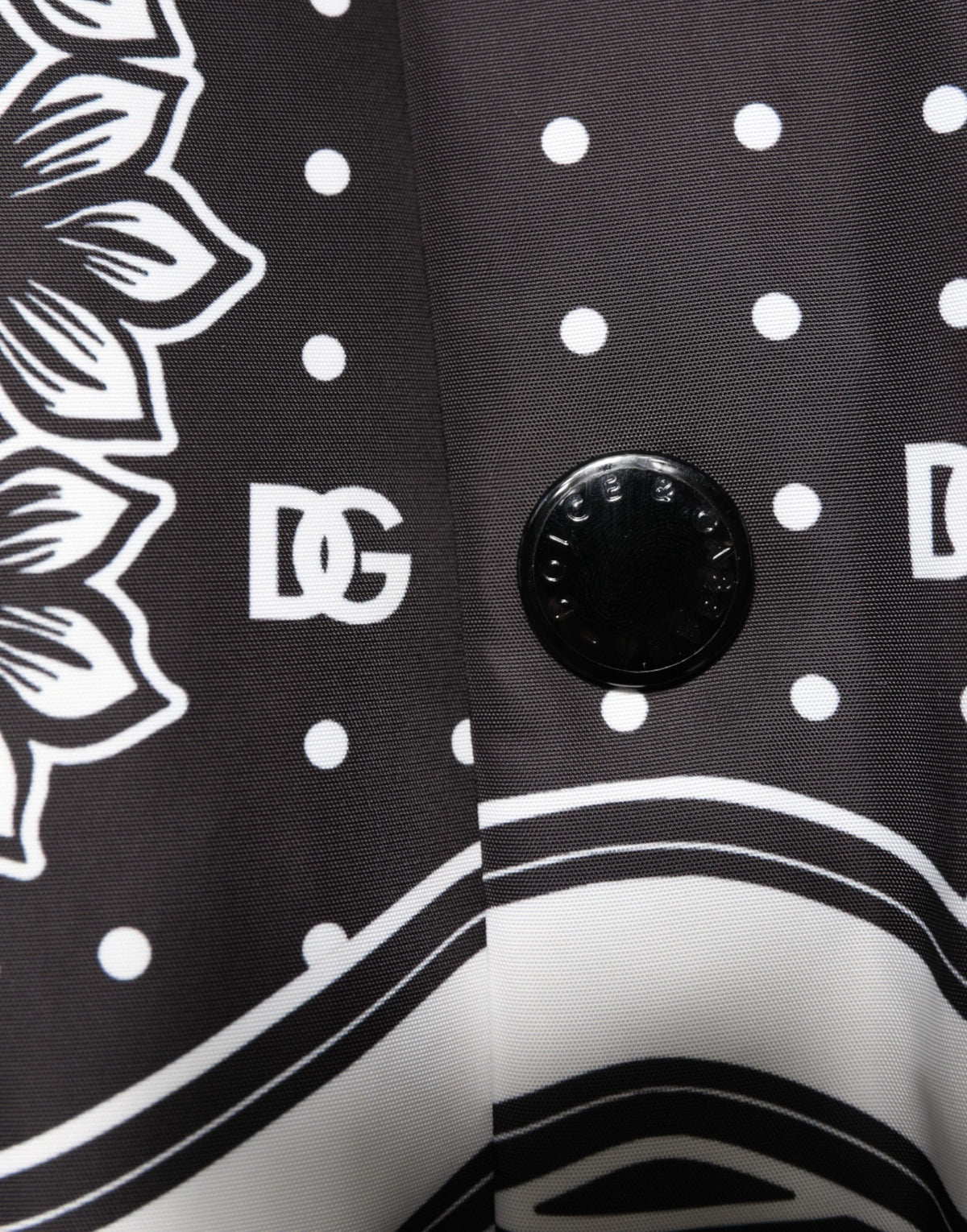 Black White BandanaPrint Men Bomber Jacket