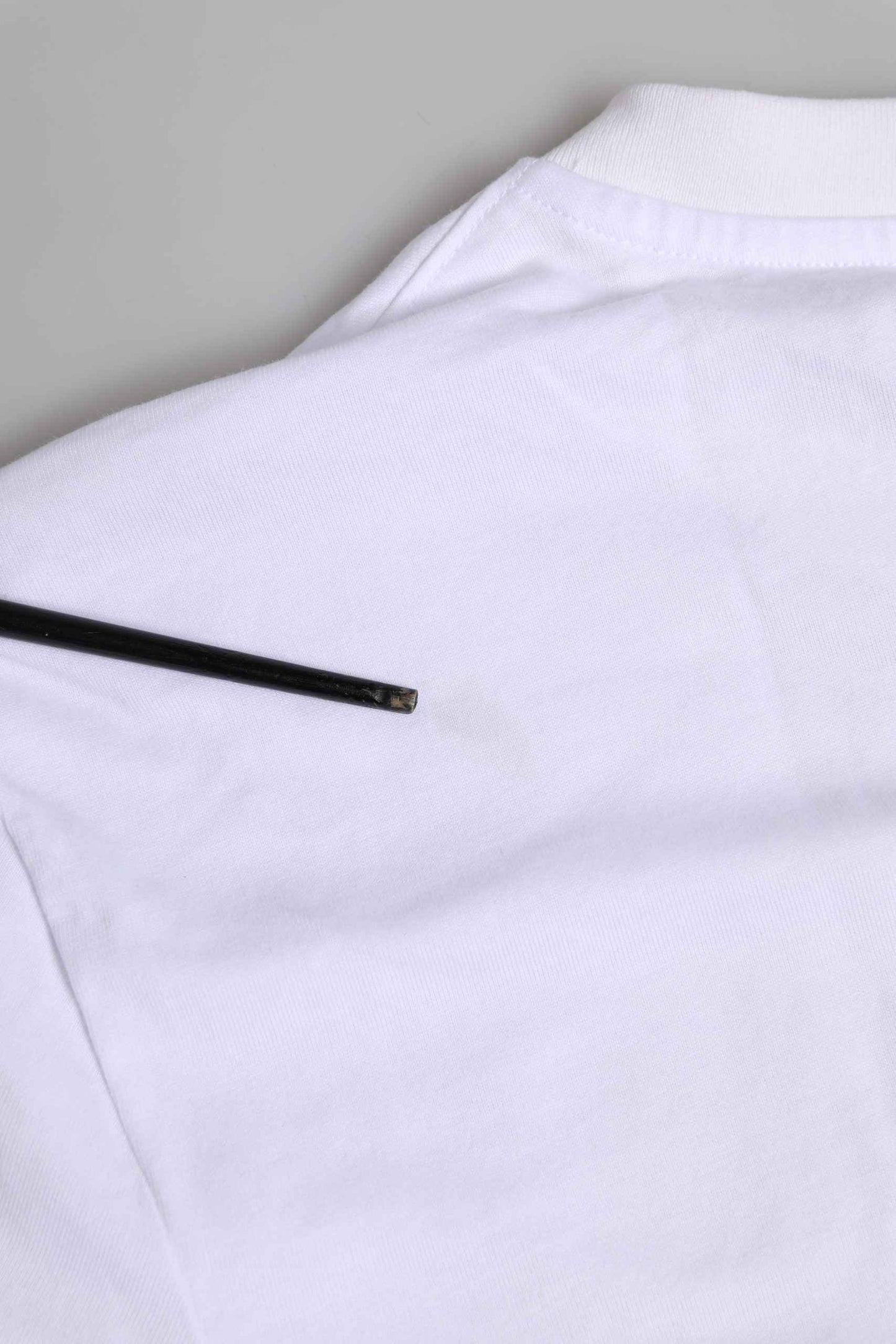 White Cotton DG Logo Embroidery Men T-shirt