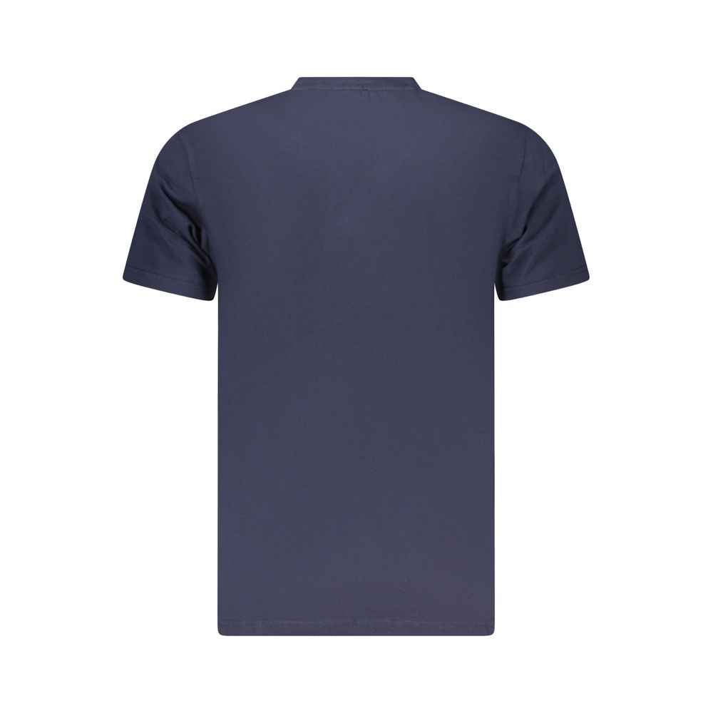 Neon Blue Cotton Mens T-Shirt