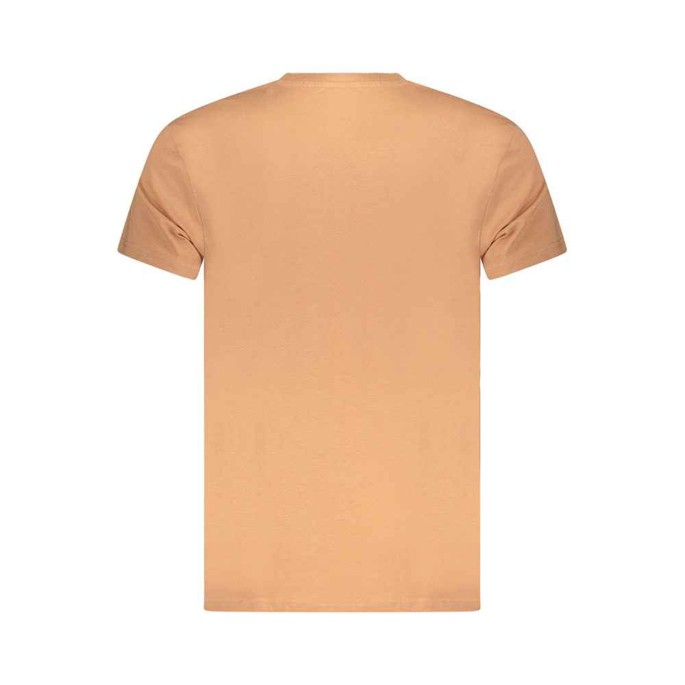 Marrone Cotton Men T-Shirt