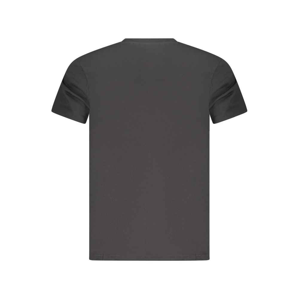Black Cotton Men T-Shirt