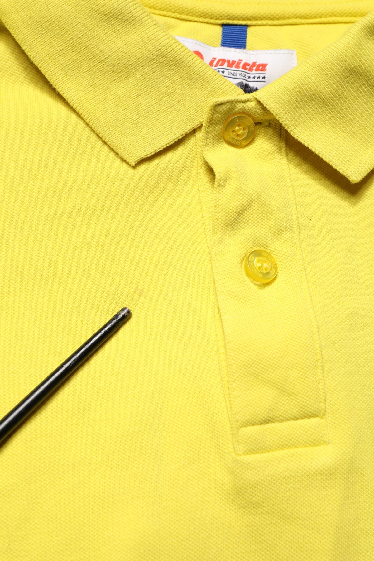 Yellow Short Sleeve Pique Men Cotton Polo Shirt T-shirt