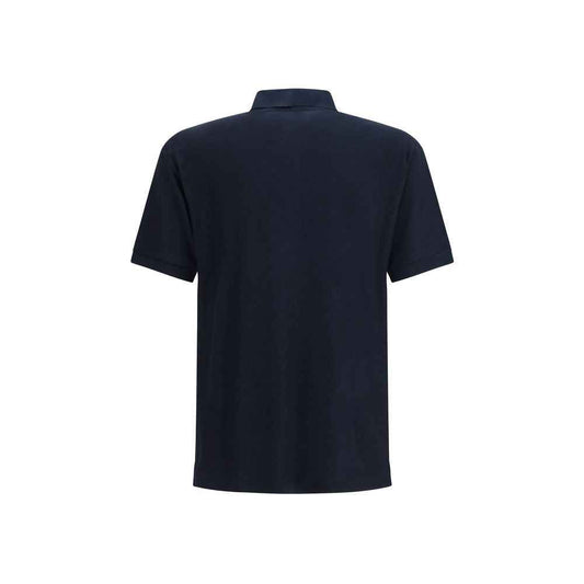Blue Viscose Polo Shirt