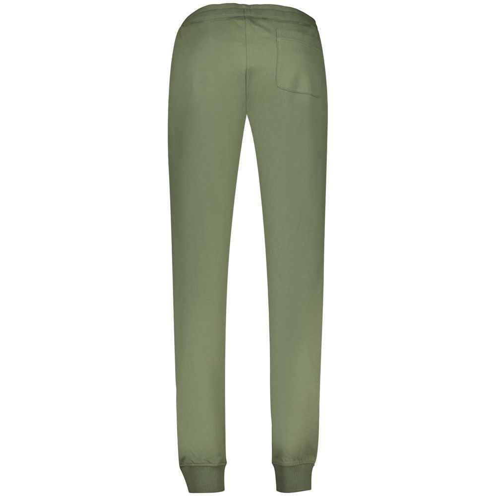 Green Cotton Men Trousers