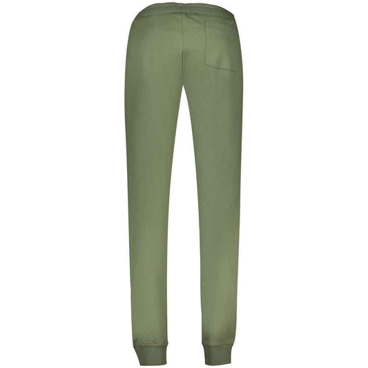 Green Cotton Men Trousers