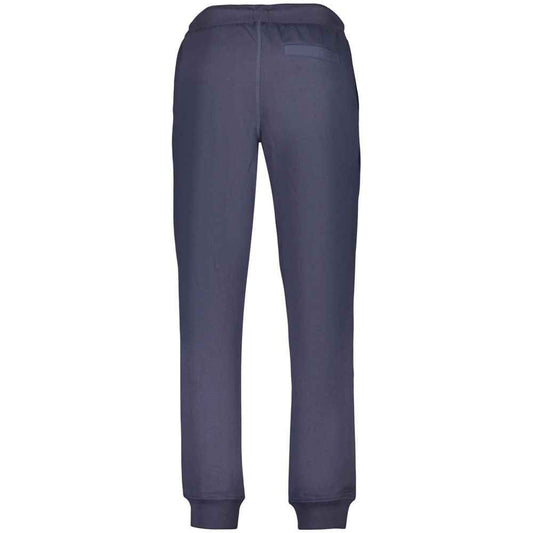 Blue Cotton Men's Trousers