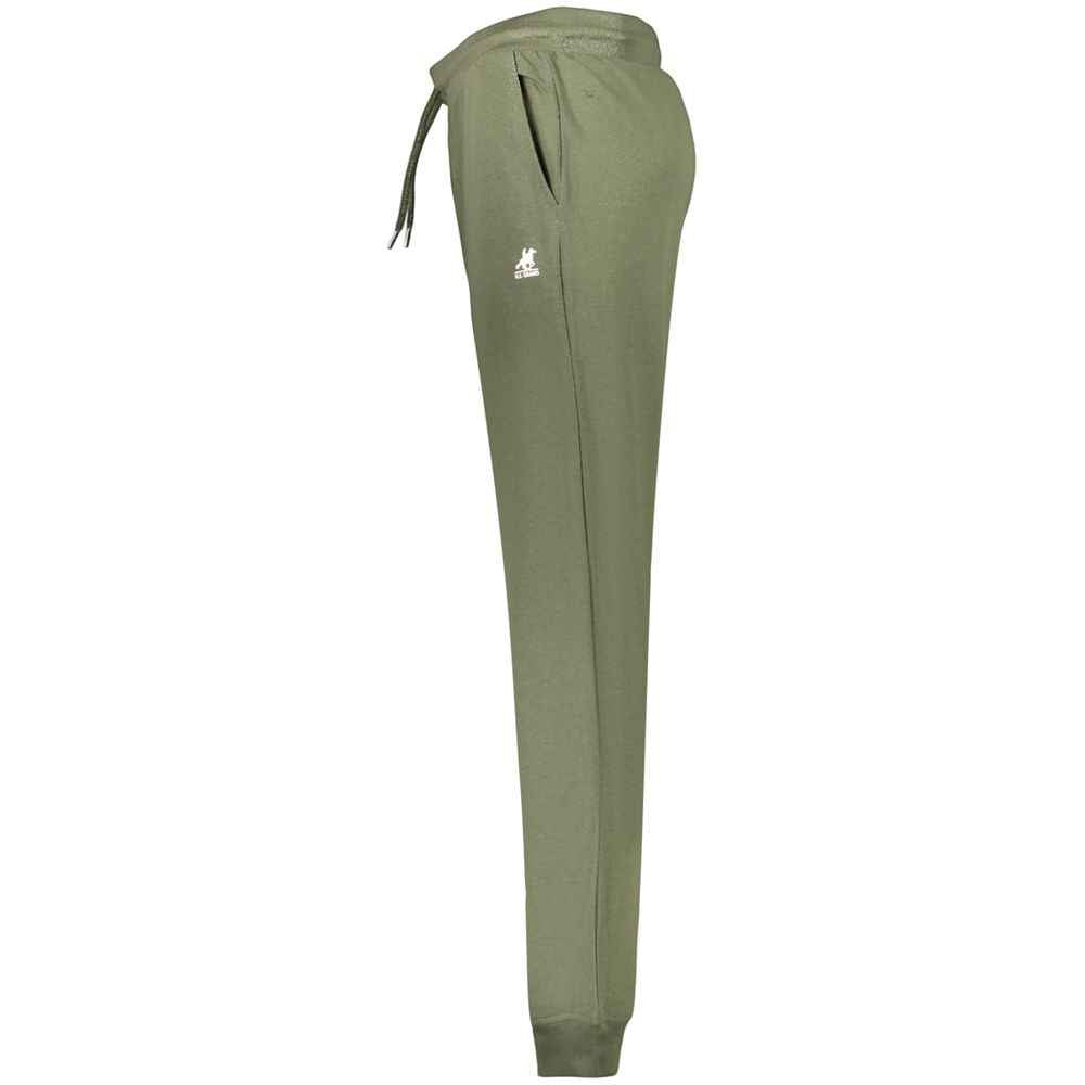 Green Cotton Menswear Trouser