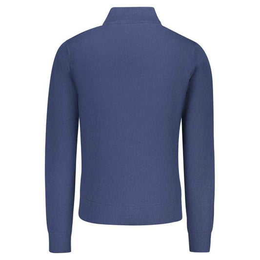 Blue Cotton Men's Sweater