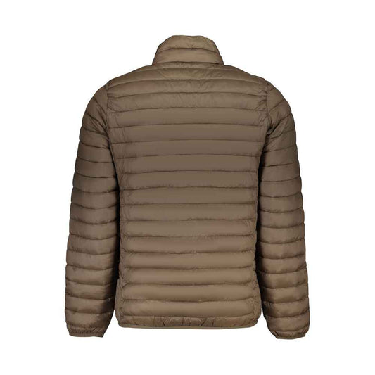 Brown Polyester Men's Jacket