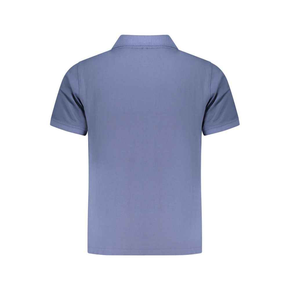 Blue Organic Cotton Men Polo