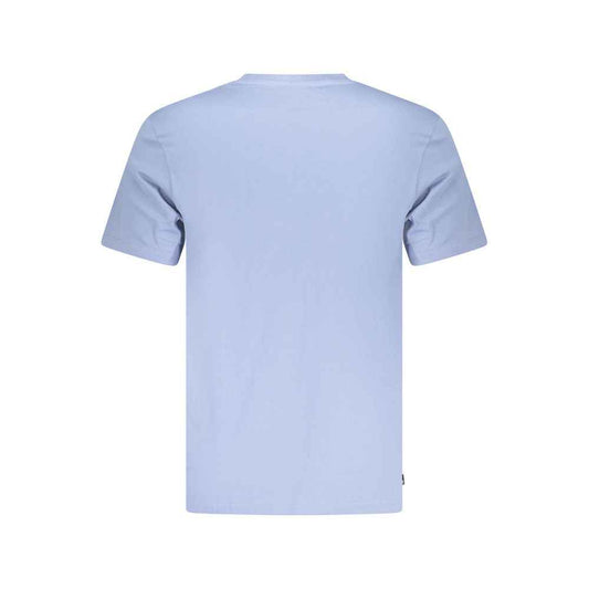 Blue Cotton Men's T-Shirt