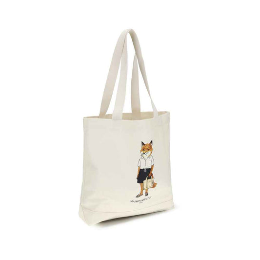 Beige Cotton Handbag