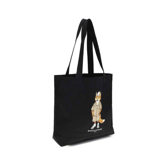 Black Cotton Shoulder Bag