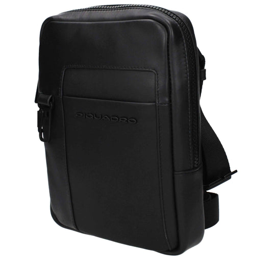 Black Leather Crossbody Bag