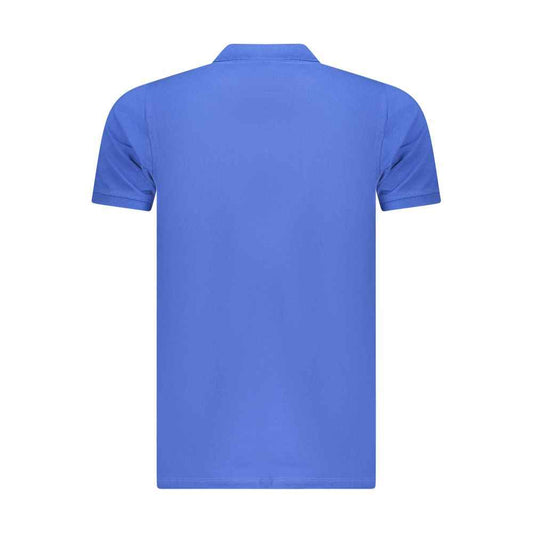Blue Cotton Men's Polo Shirt