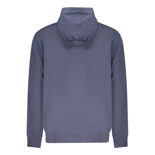 Blue Cotton Men's Hoodie