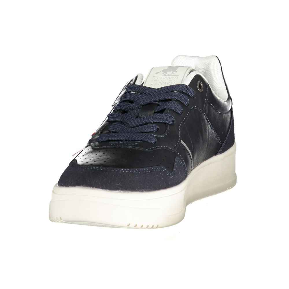Blue Polyester Men's Sneaker