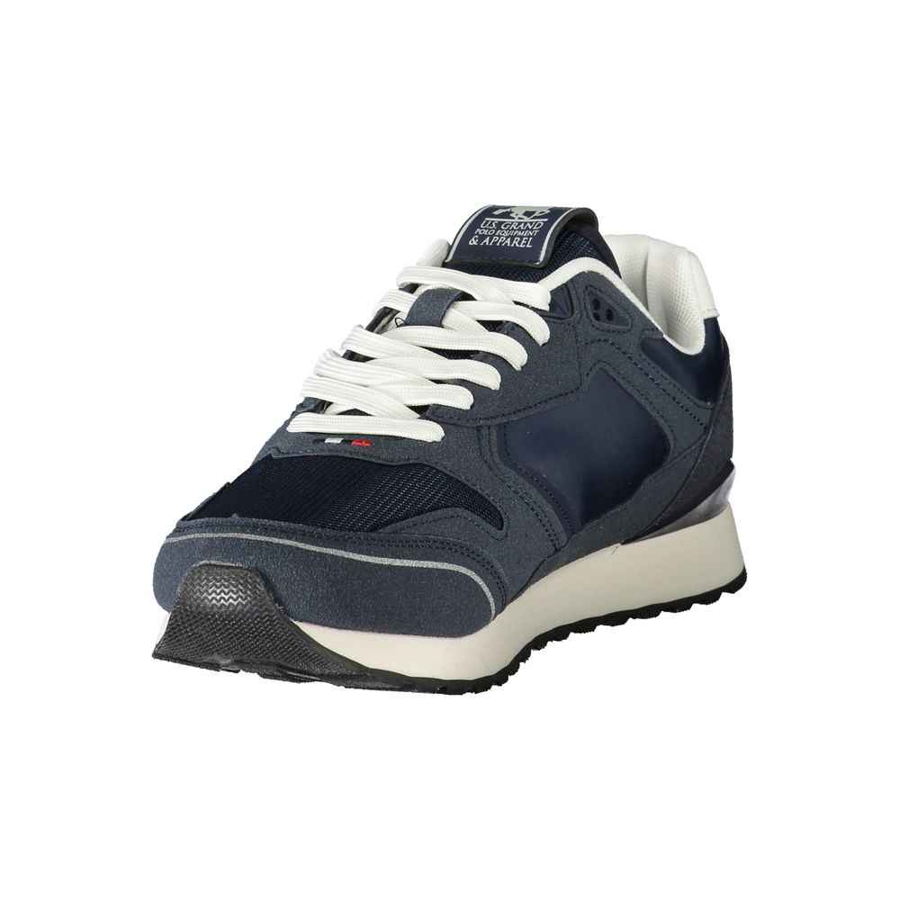 Blue Poliestere Mens Sneaker