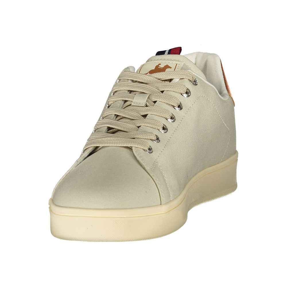 Beige Polyurethane Men Sneaker