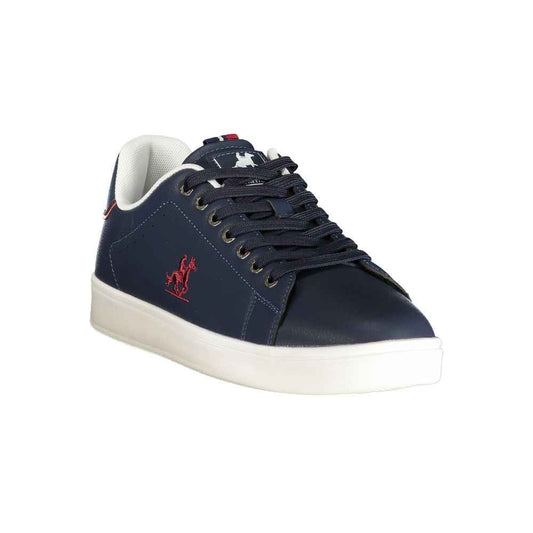 Blue Polyurethane Men's Sneaker