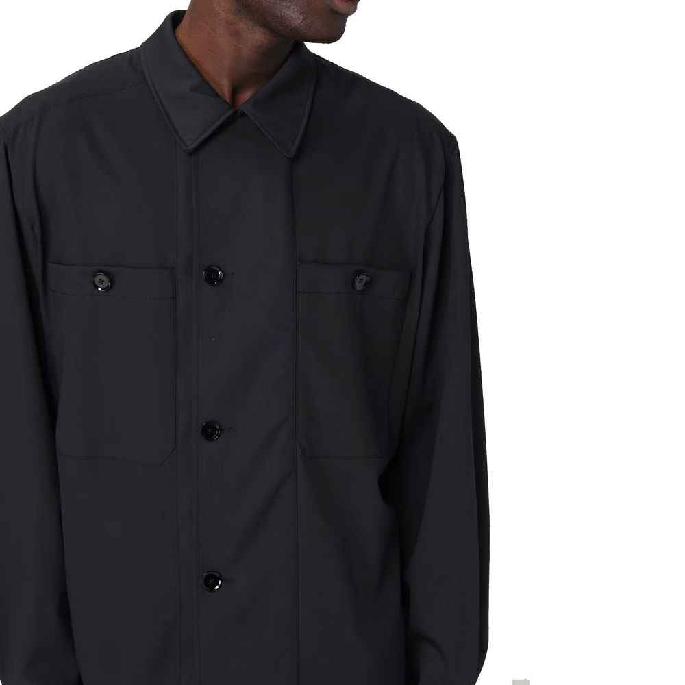 Black Virgin Wool Coat
