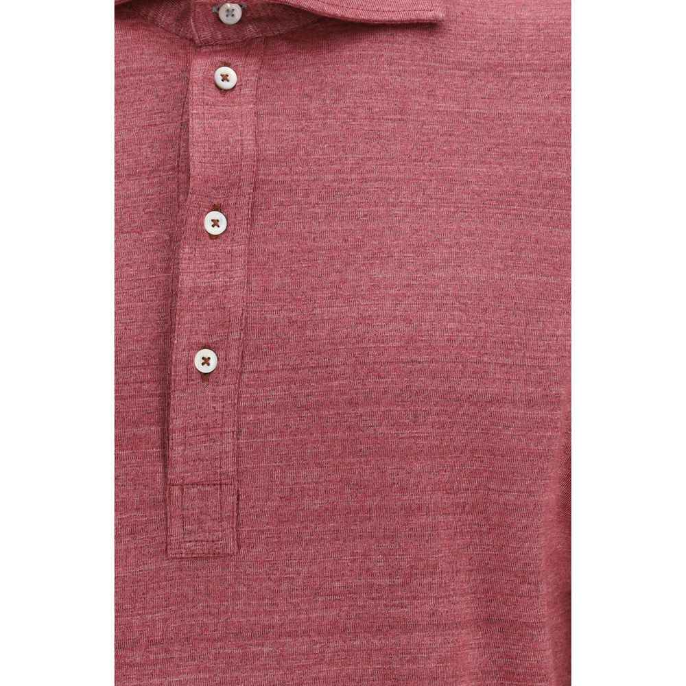 Multicolor Linen Polo Shirt