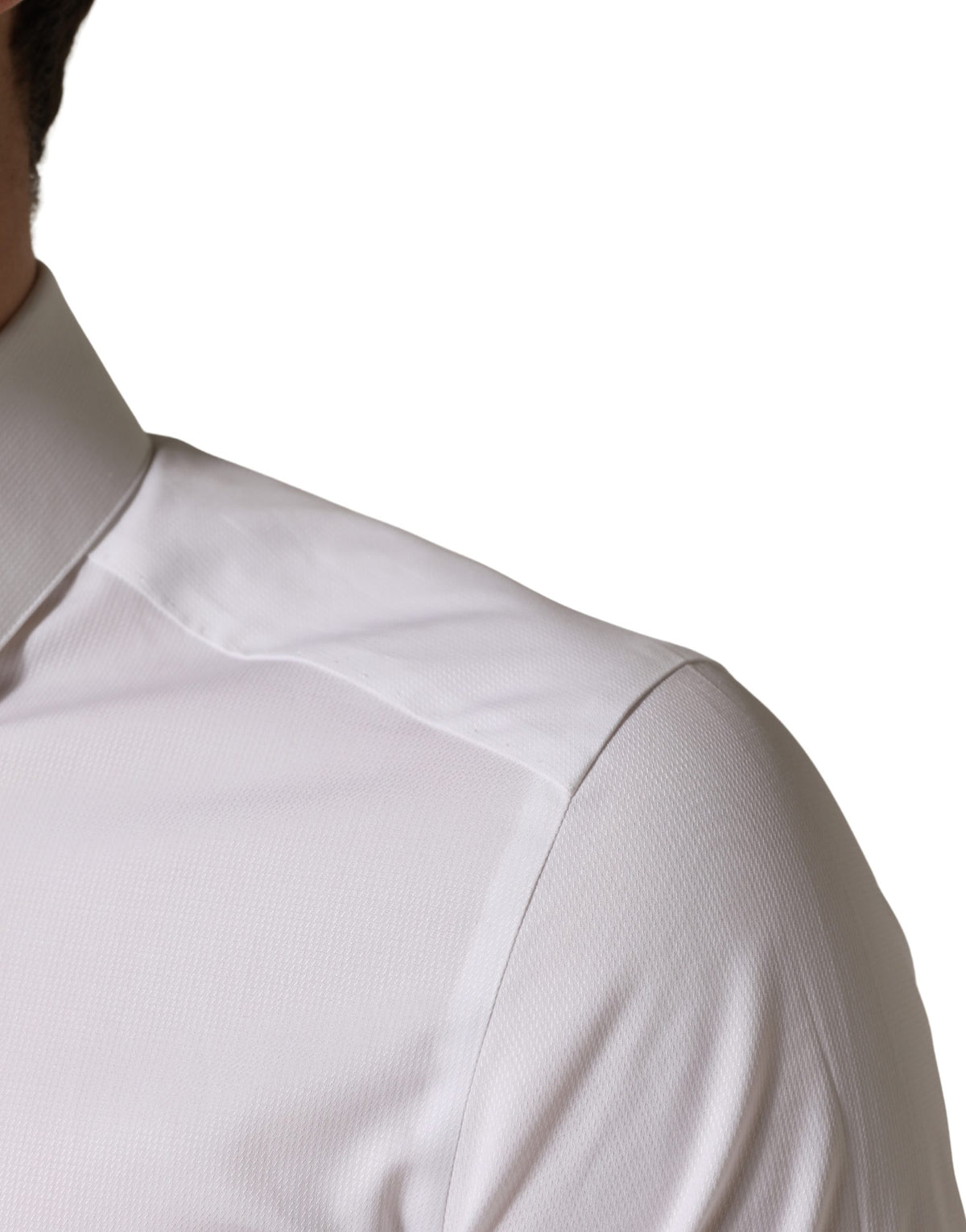 White Cotton Short Sleeves Button Down Shirt
