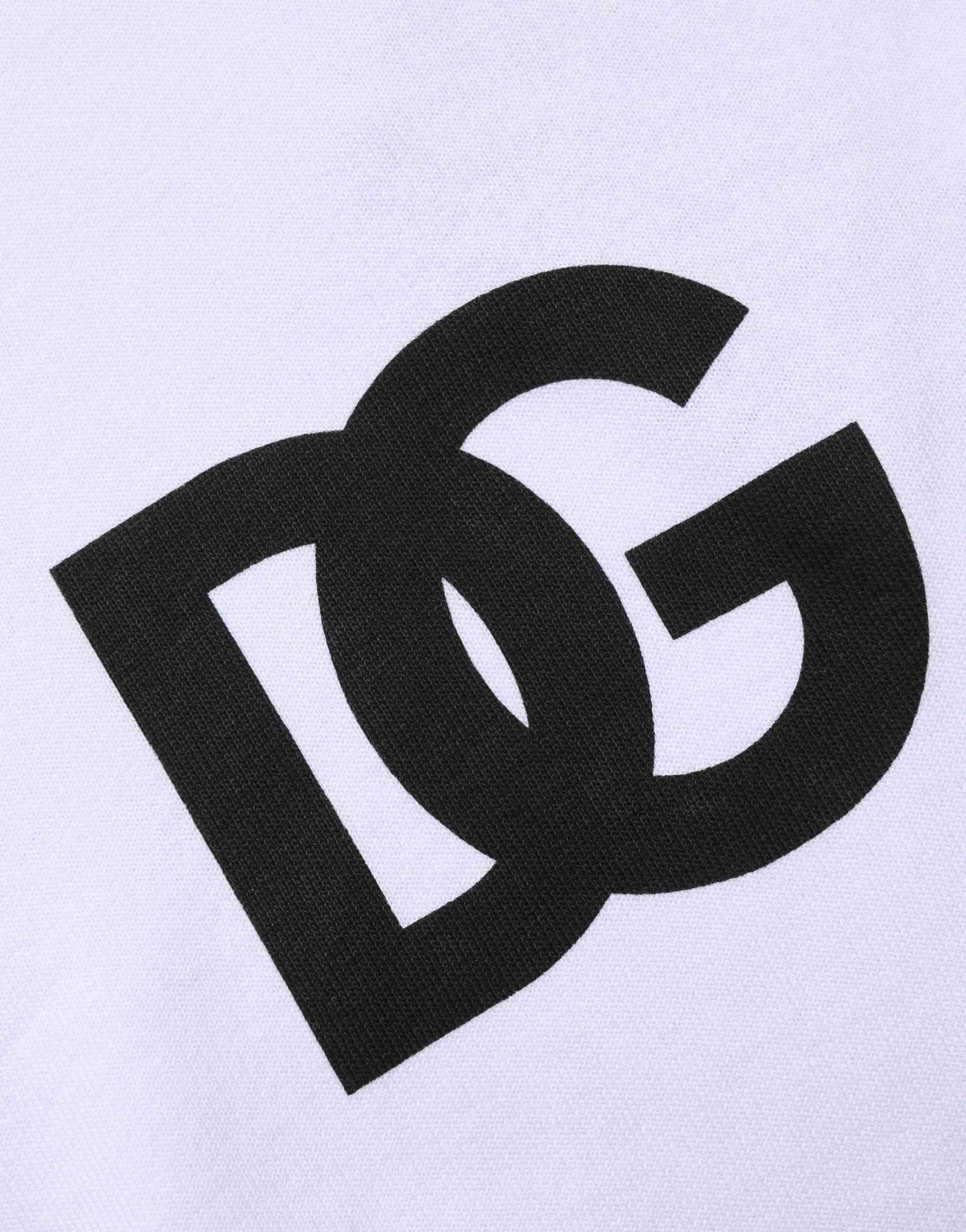 White Logo Print Cotton Hooded Sweatshirt Sweater
