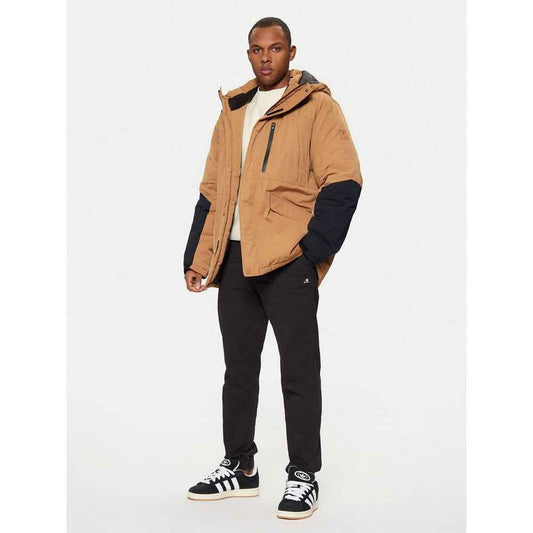 Brown Polyester Parka