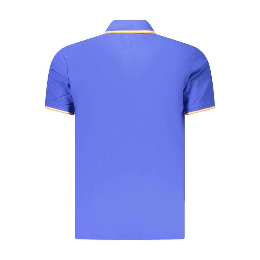 Blue Cotton Men's Polo