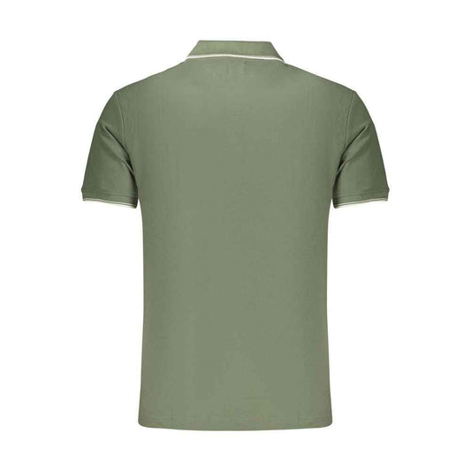 Green Cotton Men's Polo