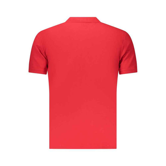 Red Cotton Men Polo