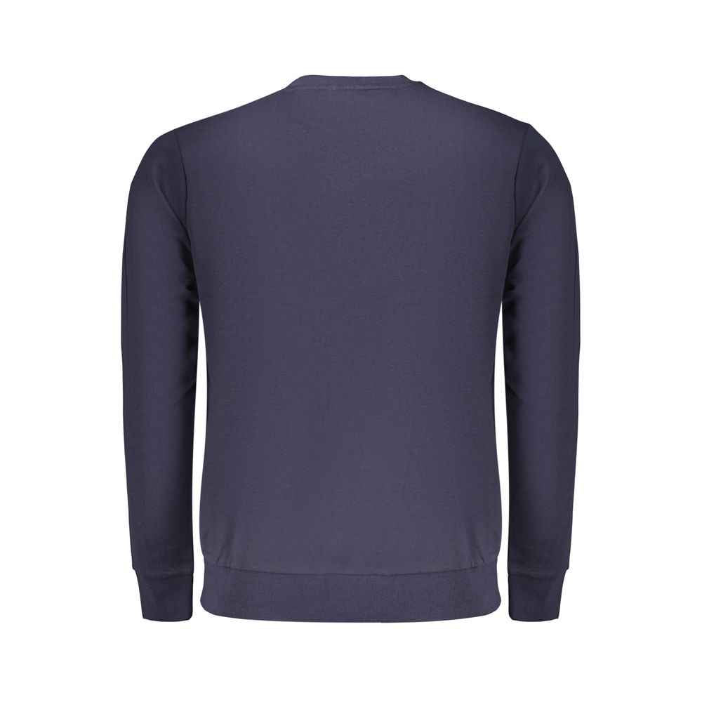Blue Cotton Men Sweatshirt