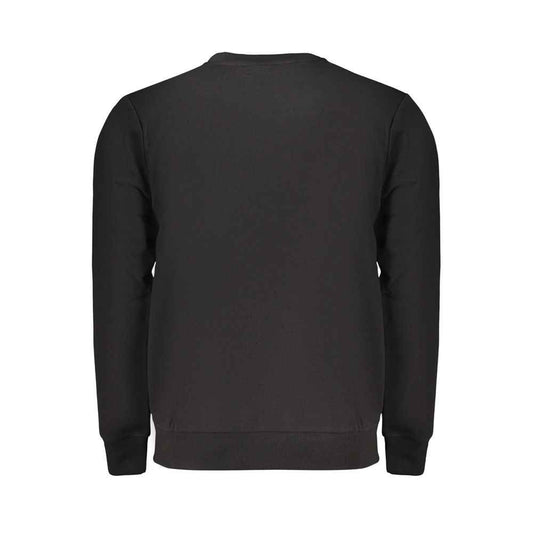 Black Cotton Men's Sweatshirt