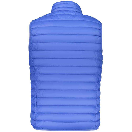 Blue Polyester Men's Vest