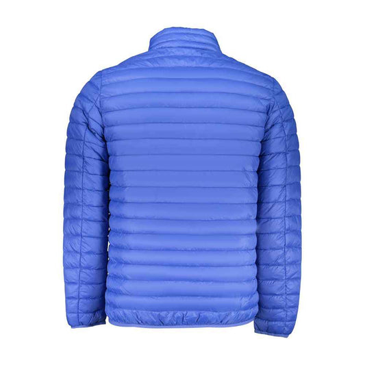 Blue Polyamide Men Jacket