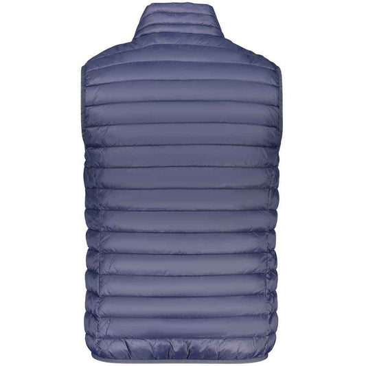 Blue Polyester Men's Jacket