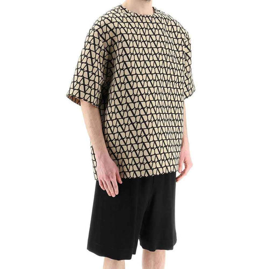 Brown Silk T-Shirt