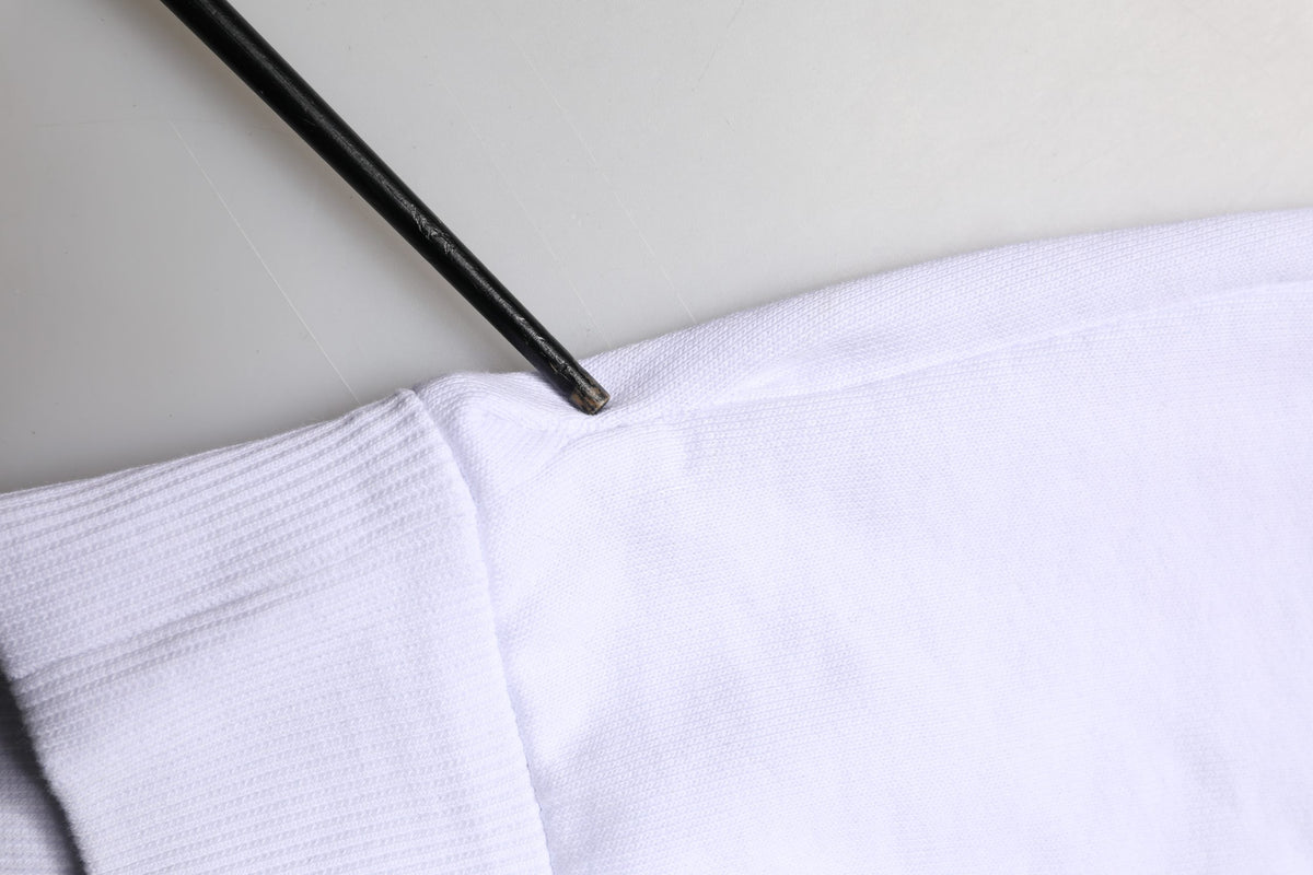 White Logo Print Cotton Hooded Sweatshirt Sweater