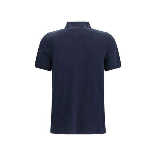 Blue Cotton Polo Shirt