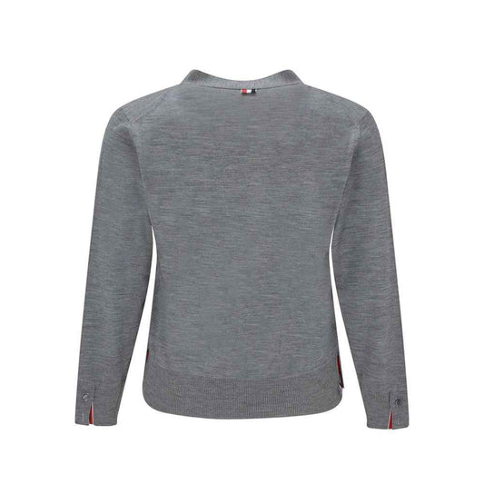 Gray Virgin Wool Cardigan