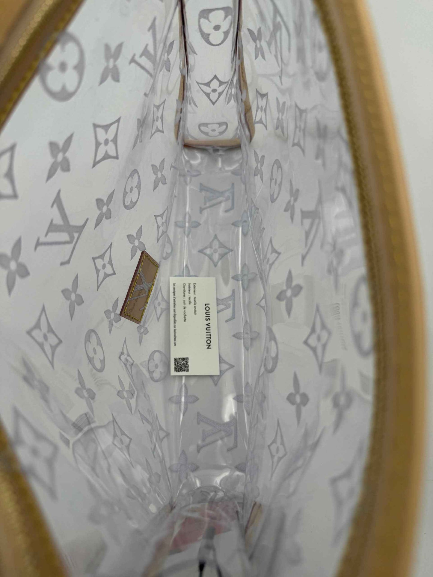 LOUIS VUITTON Monogram Transparent Pochette