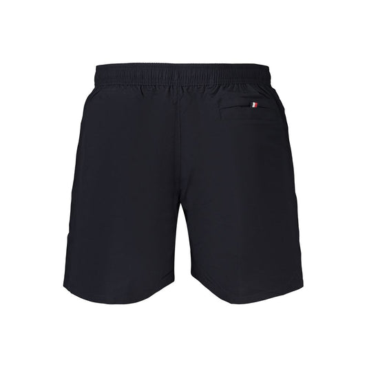 Blue Polyester Men's Swimwear